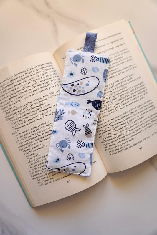 Segnalibro quadretti e pesciolini