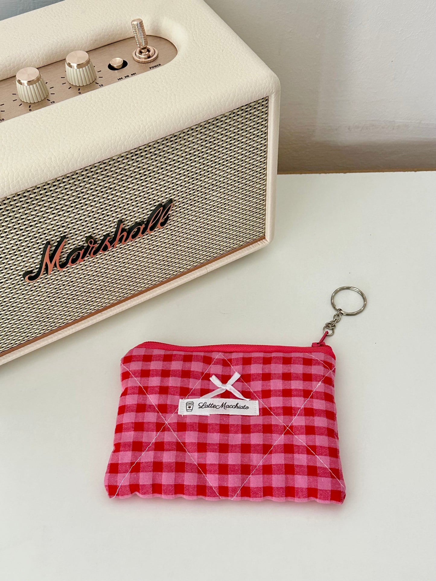 Portachiavi gingham
