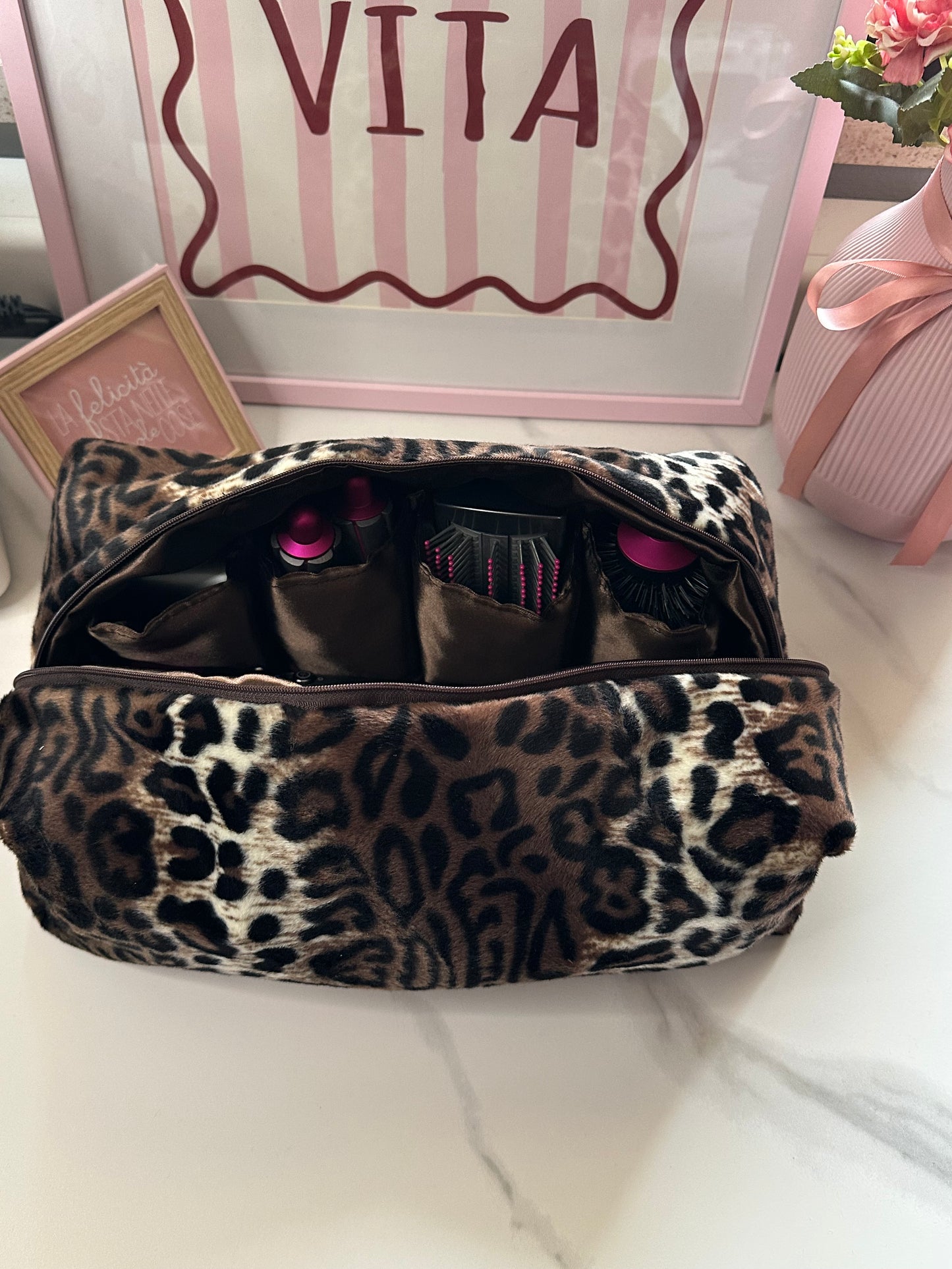 Porta dyson leopardato