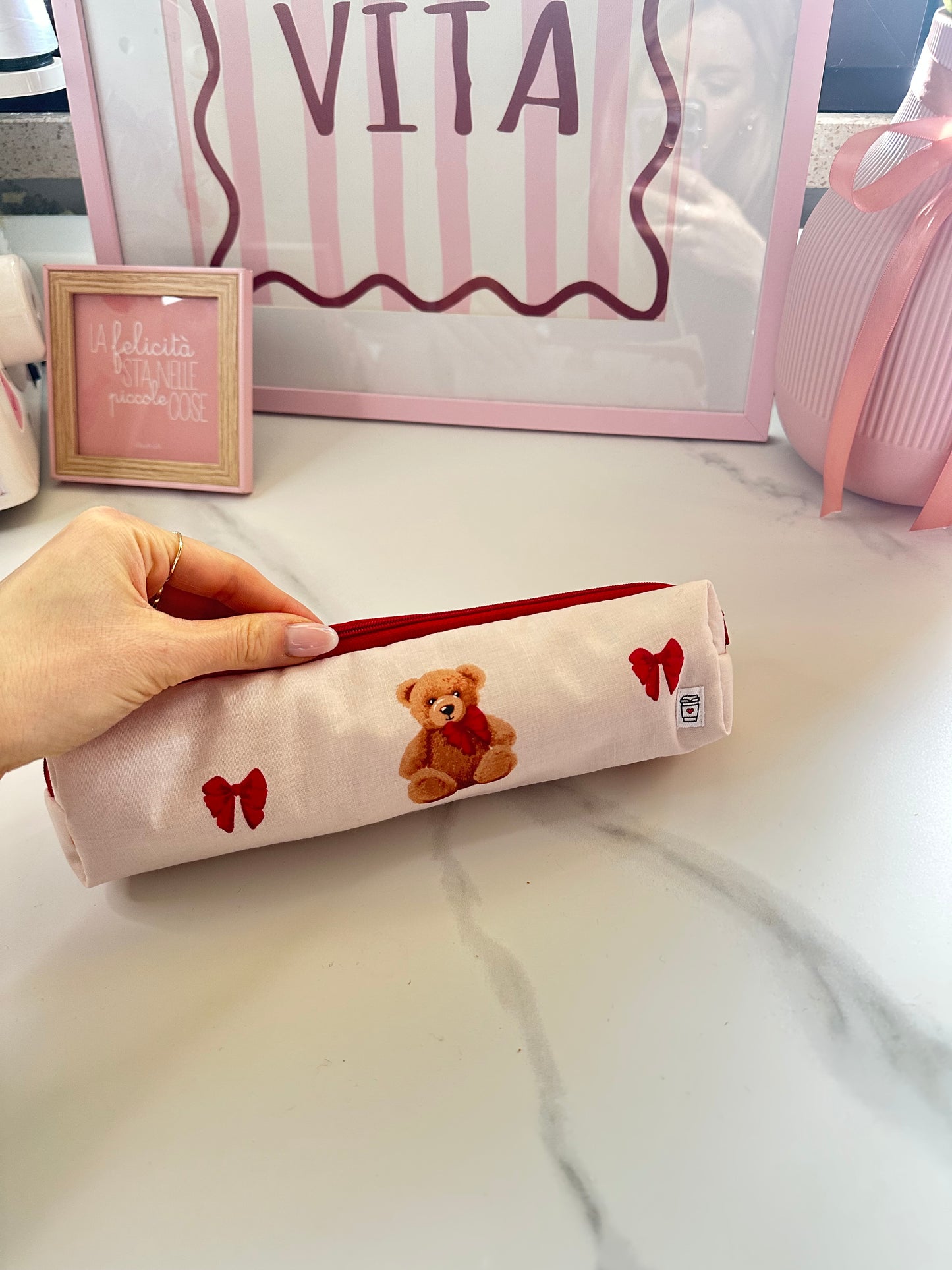 Astuccio pennelli teddy bear