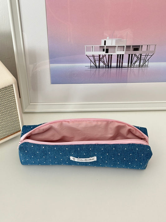 Astuccio jeans con brillantini