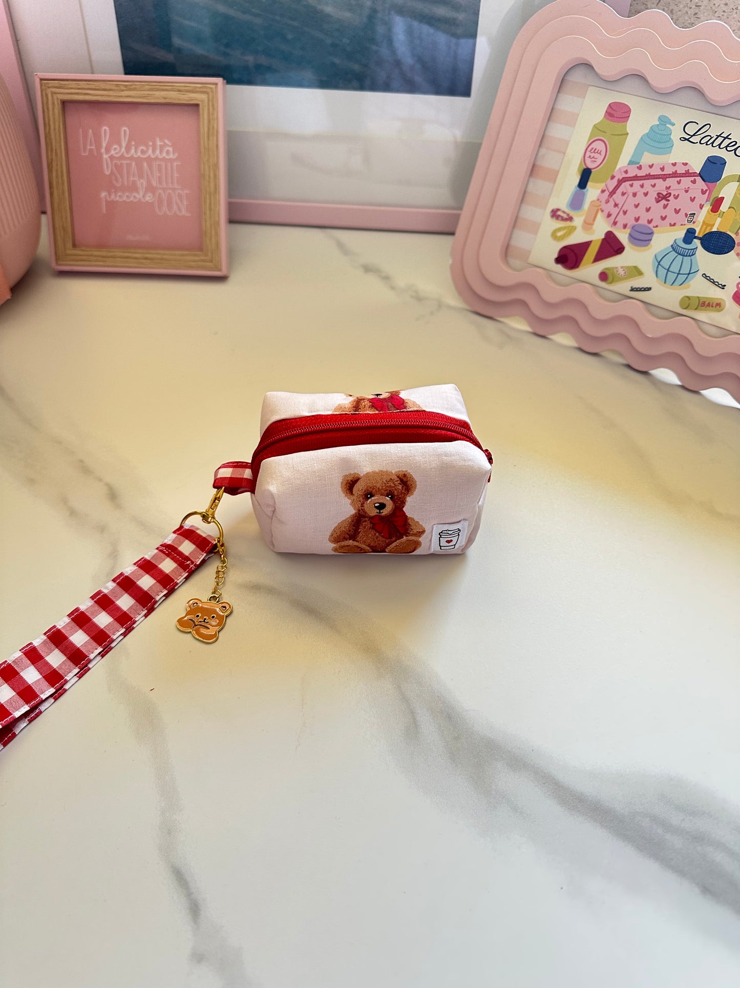Portachiavi mini beauty orsetto