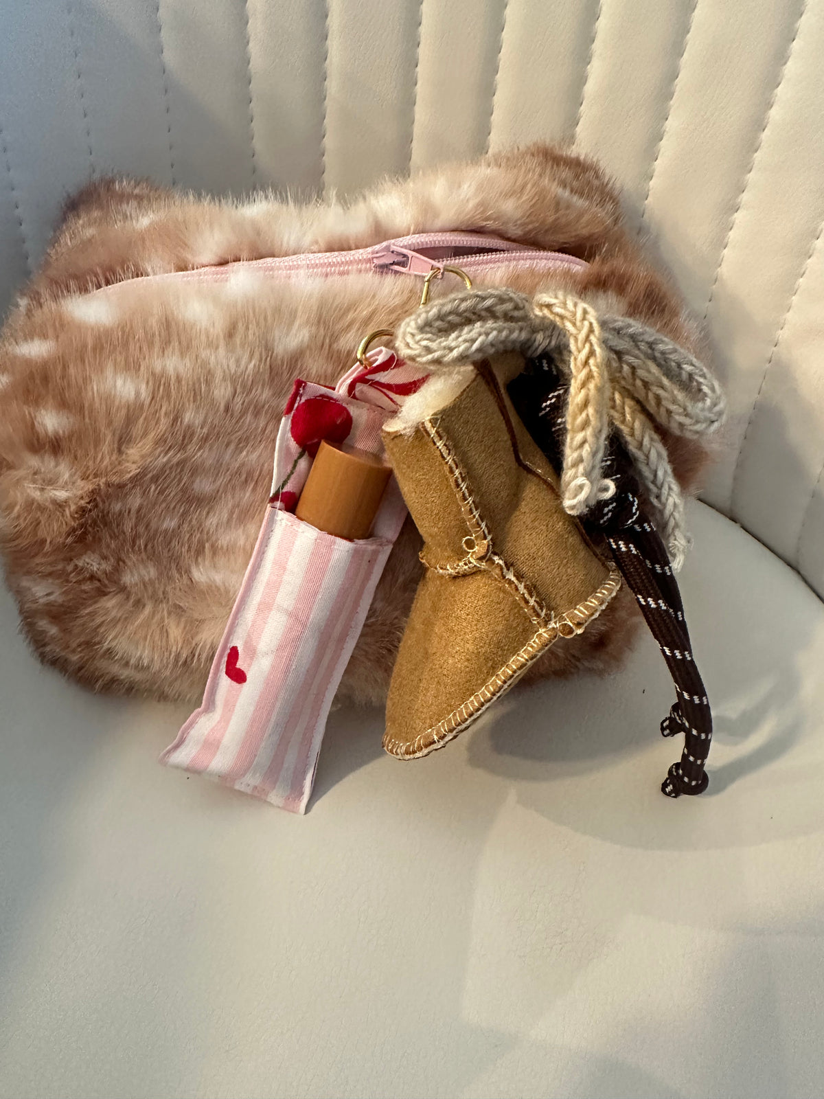 Porta lipbalm con charms