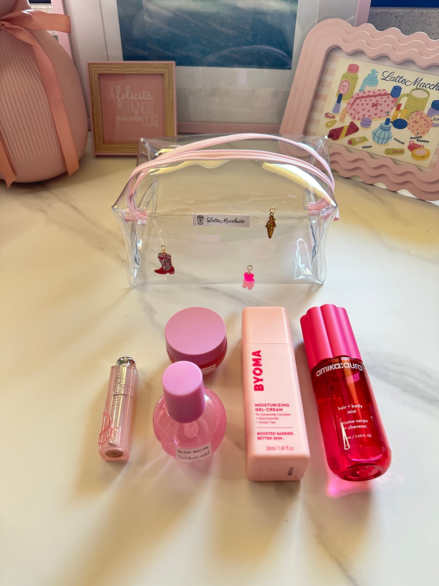 Beauty grande glassy con charms