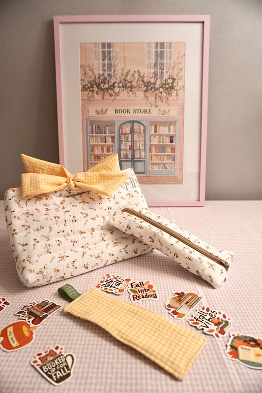 Set book lover fiorellini beige