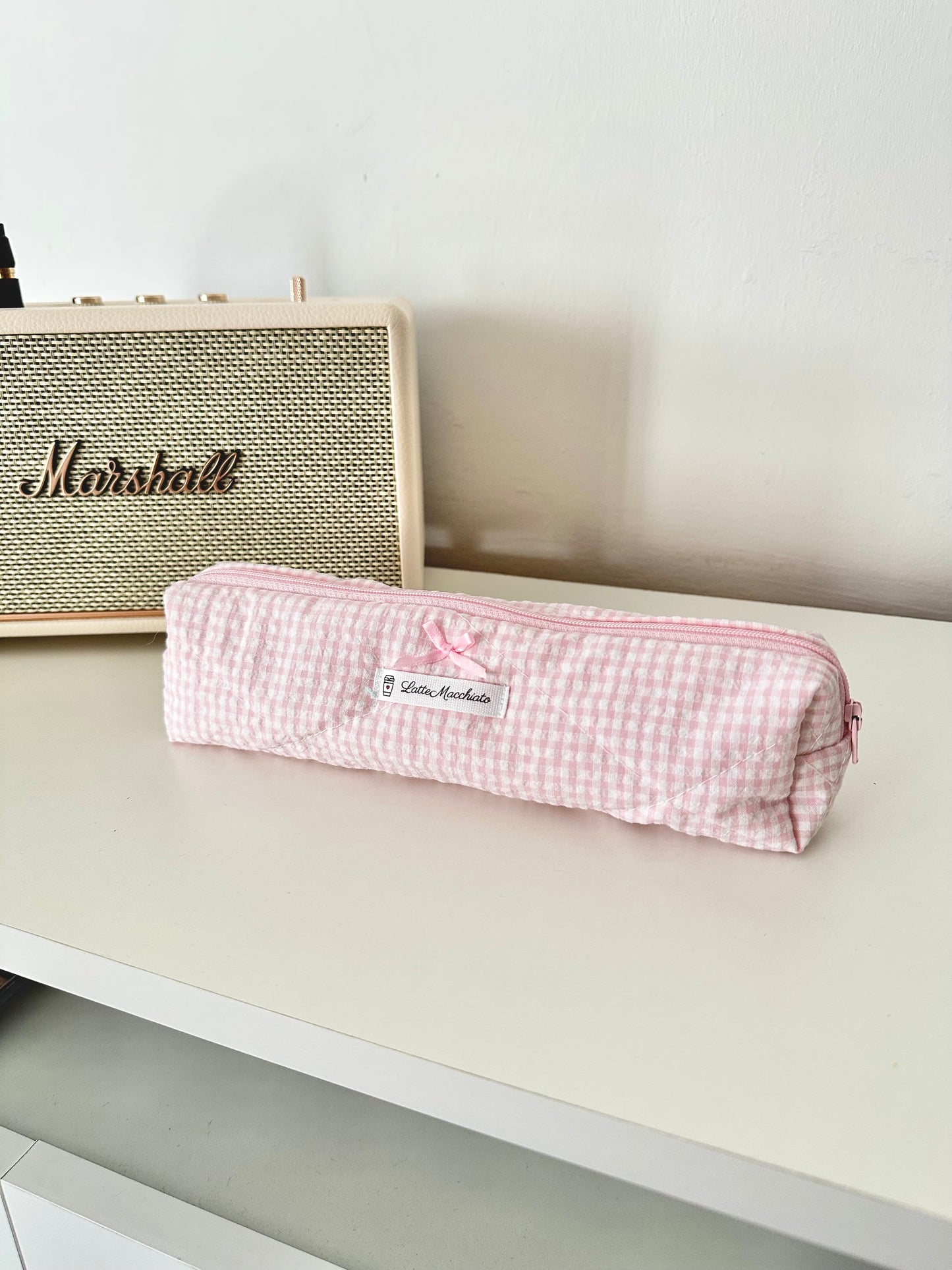 Astuccio vichy rosa baby