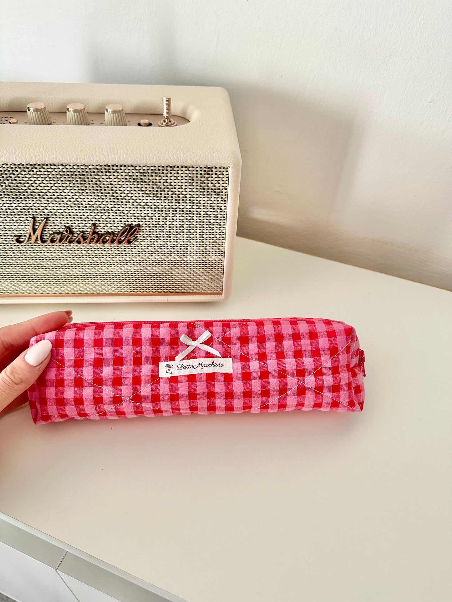 Astuccio gingham