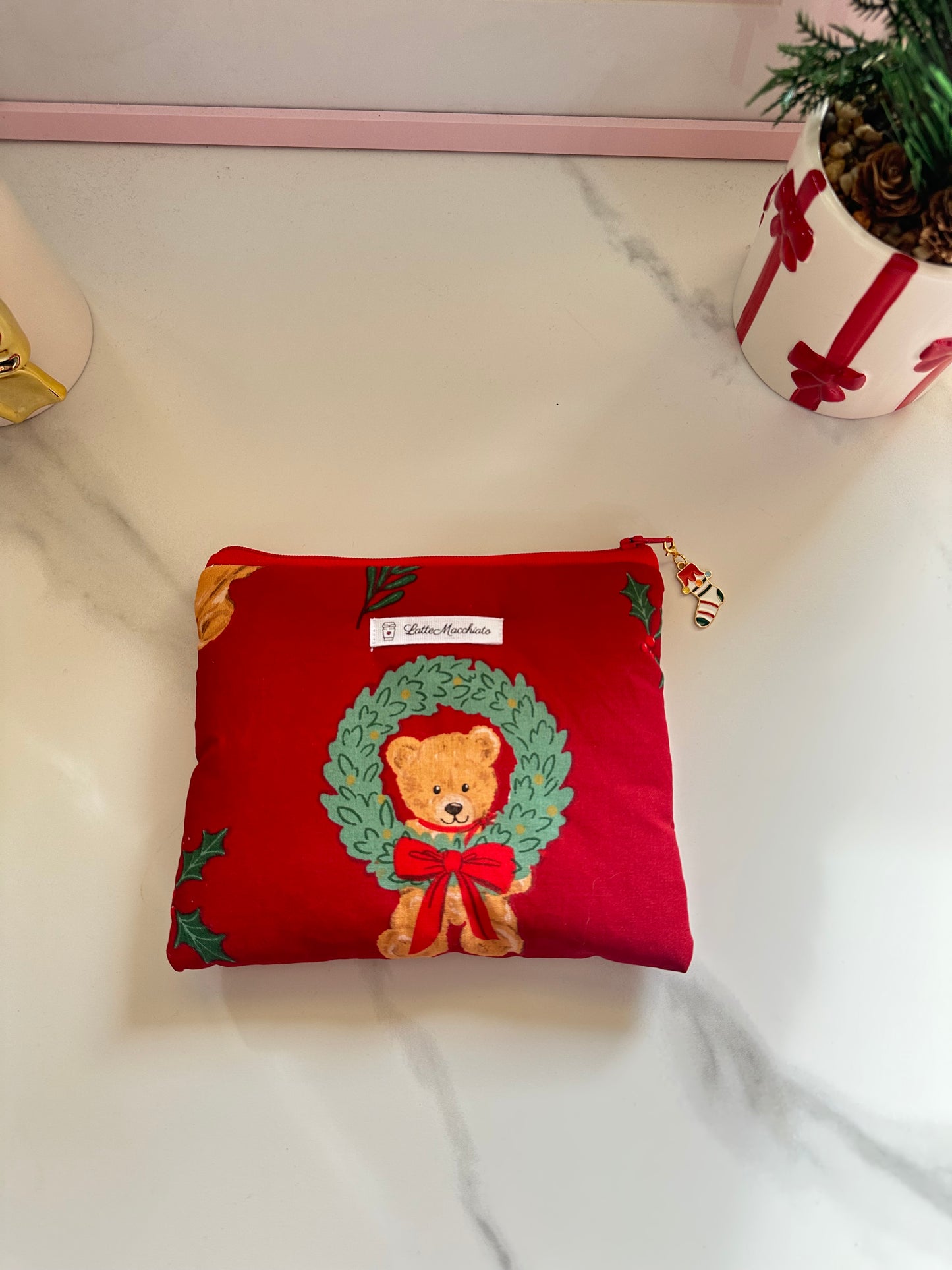 Pochette flat orsetto ghirlanda