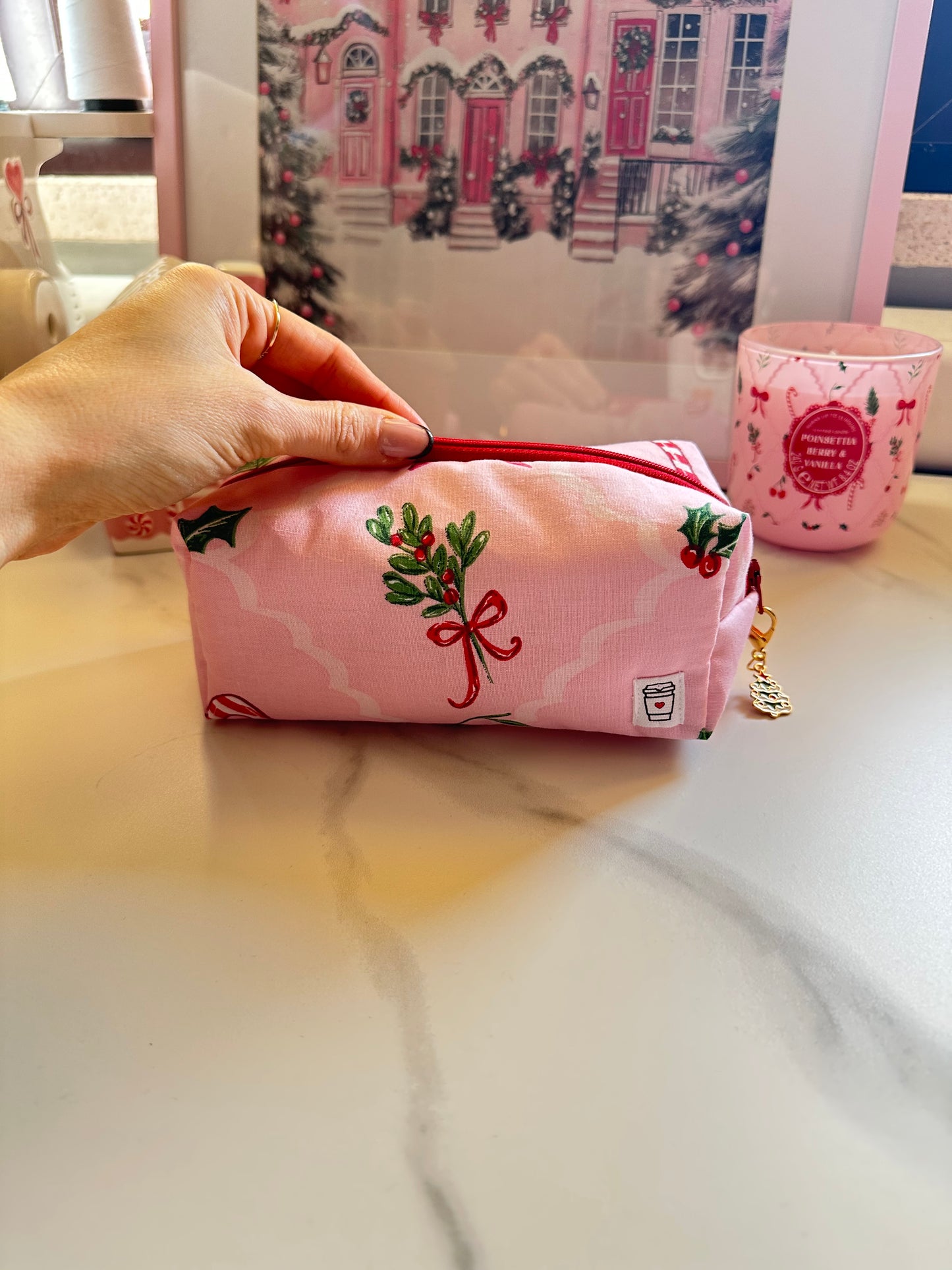 Astuccio vischio rosa