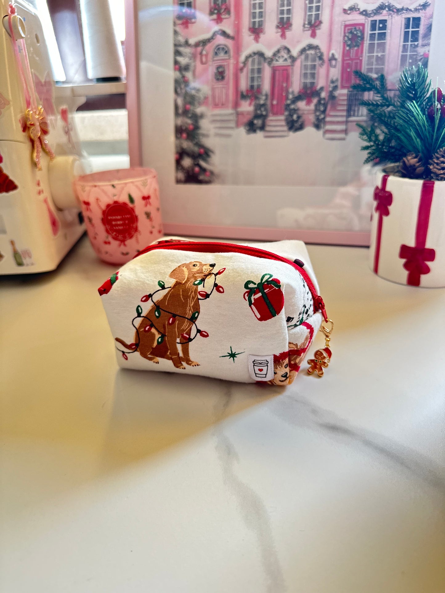 Beauty piccolo cagnolino lucine di natale