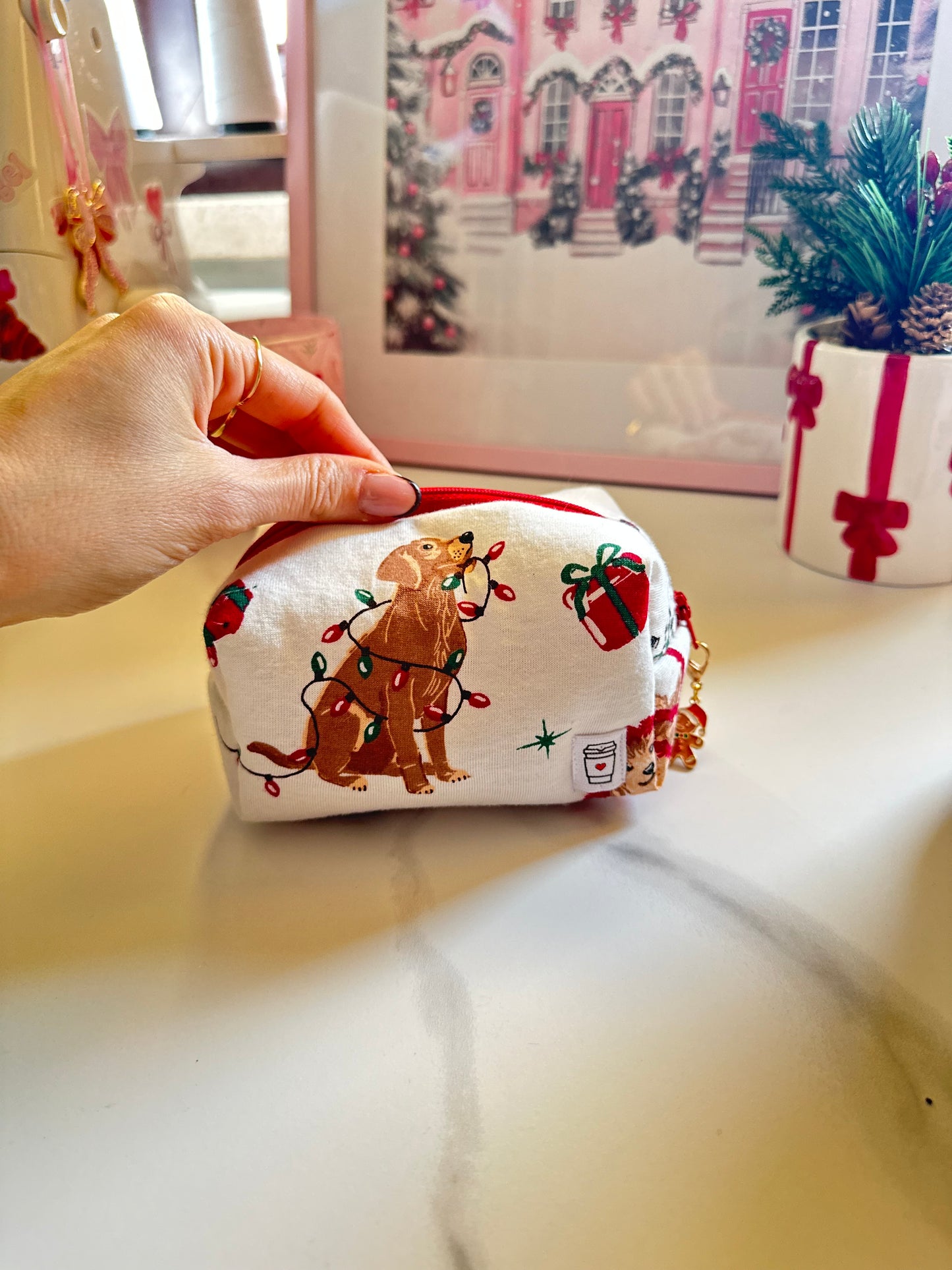 Beauty piccolo cagnolino lucine di natale