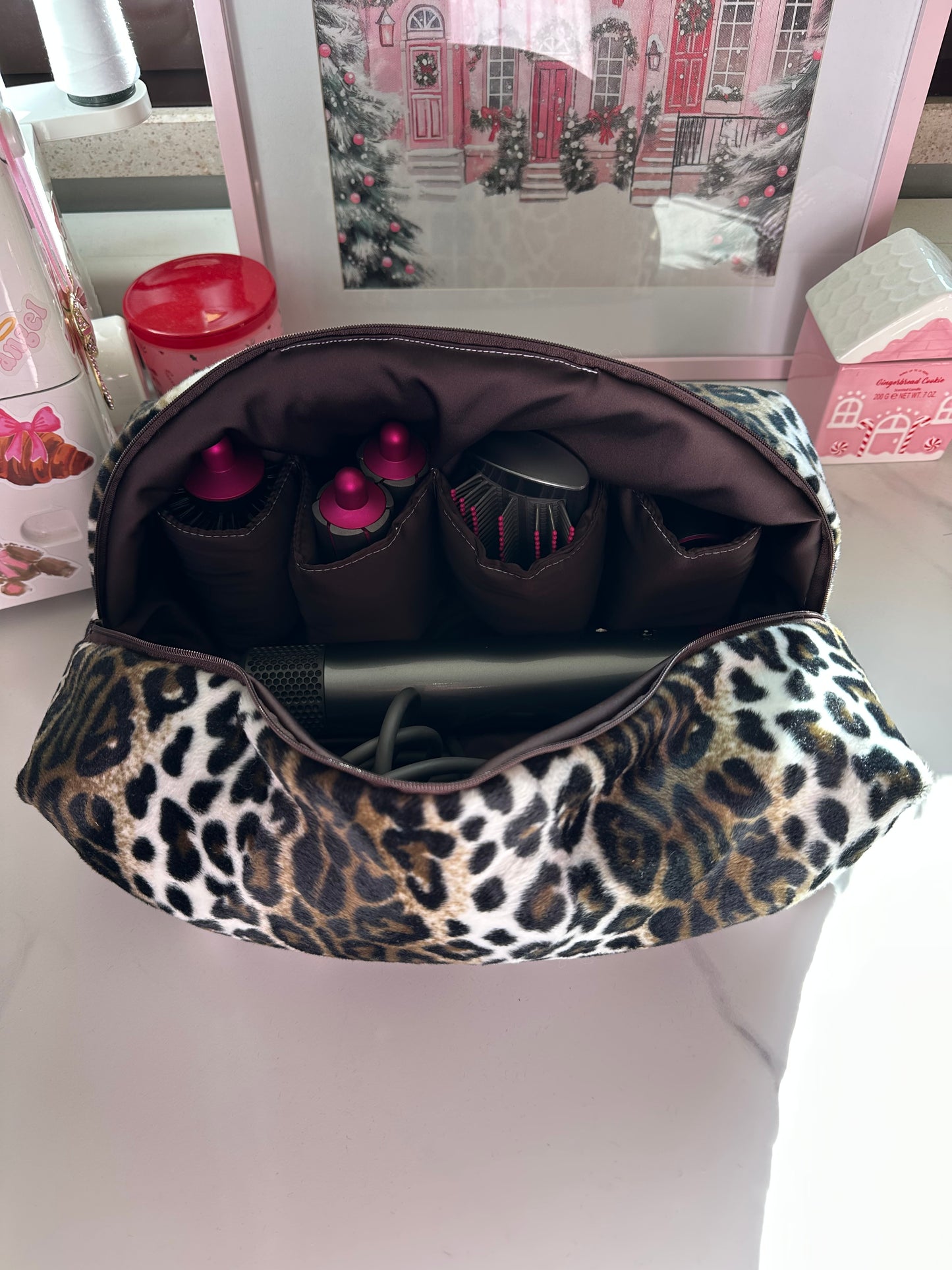 Porta dyson leopardato