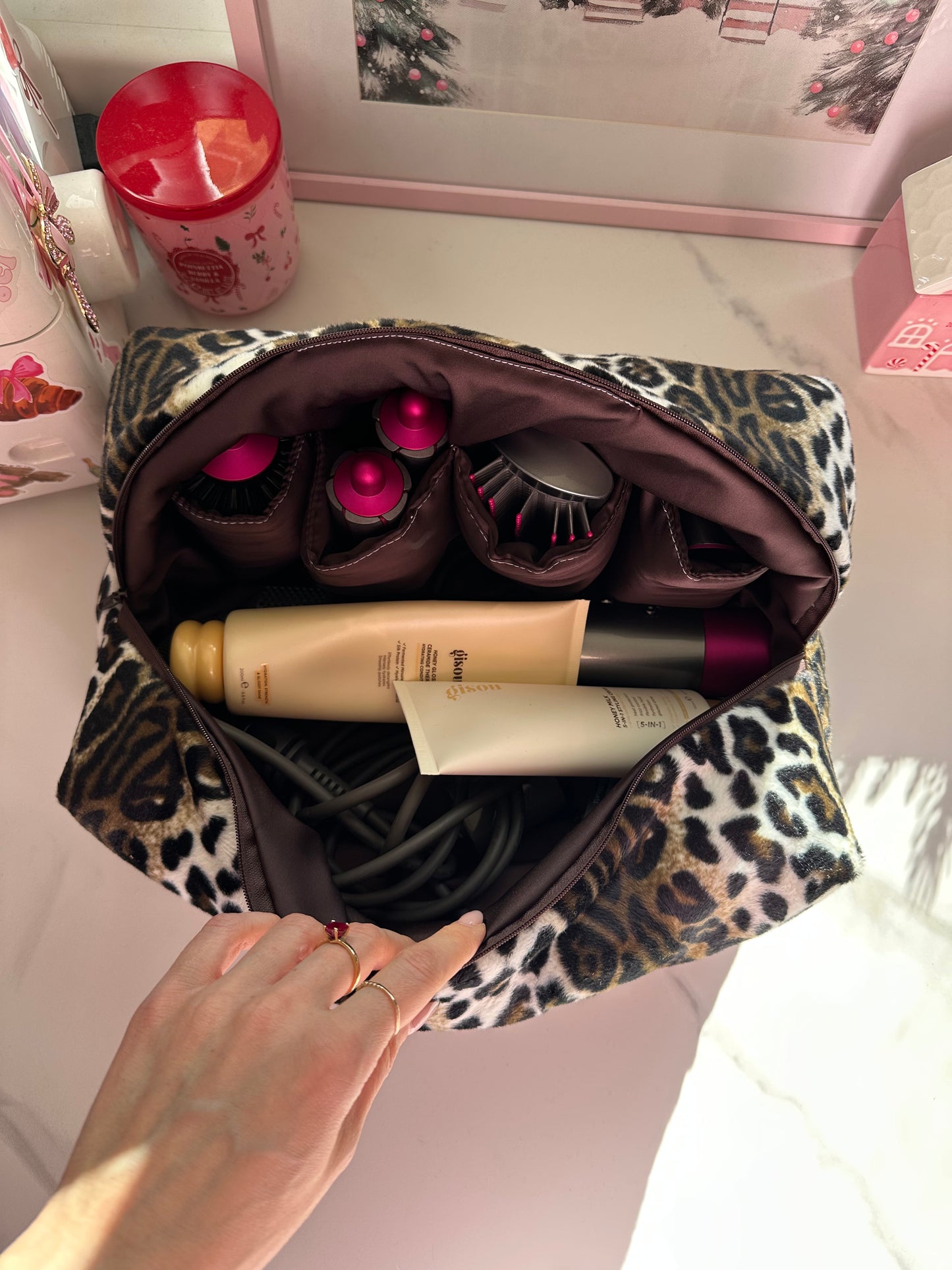 Porta dyson leopardato