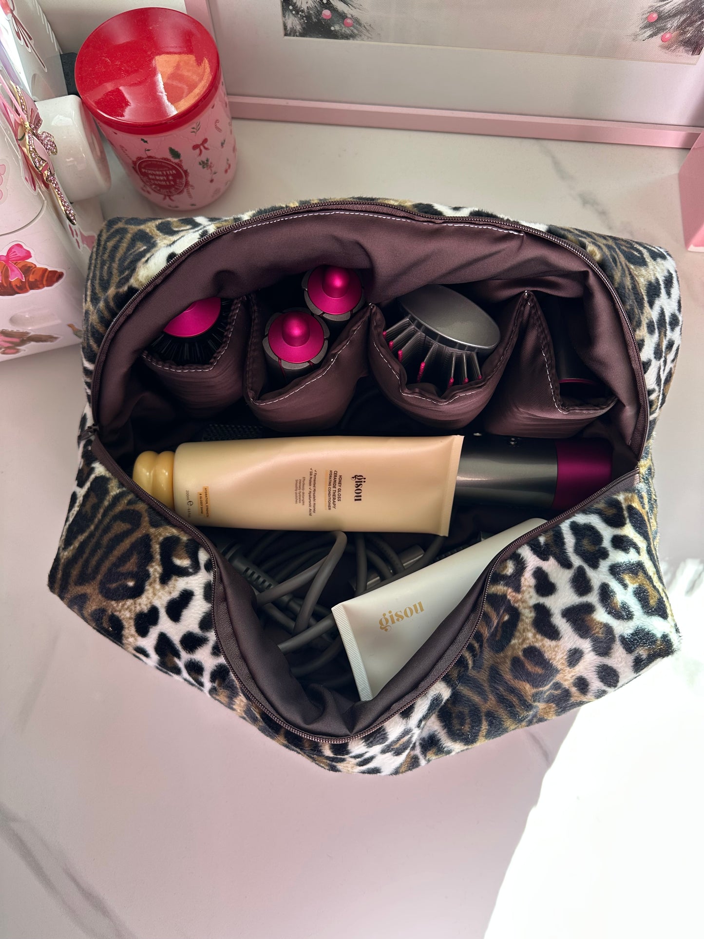 Porta dyson leopardato