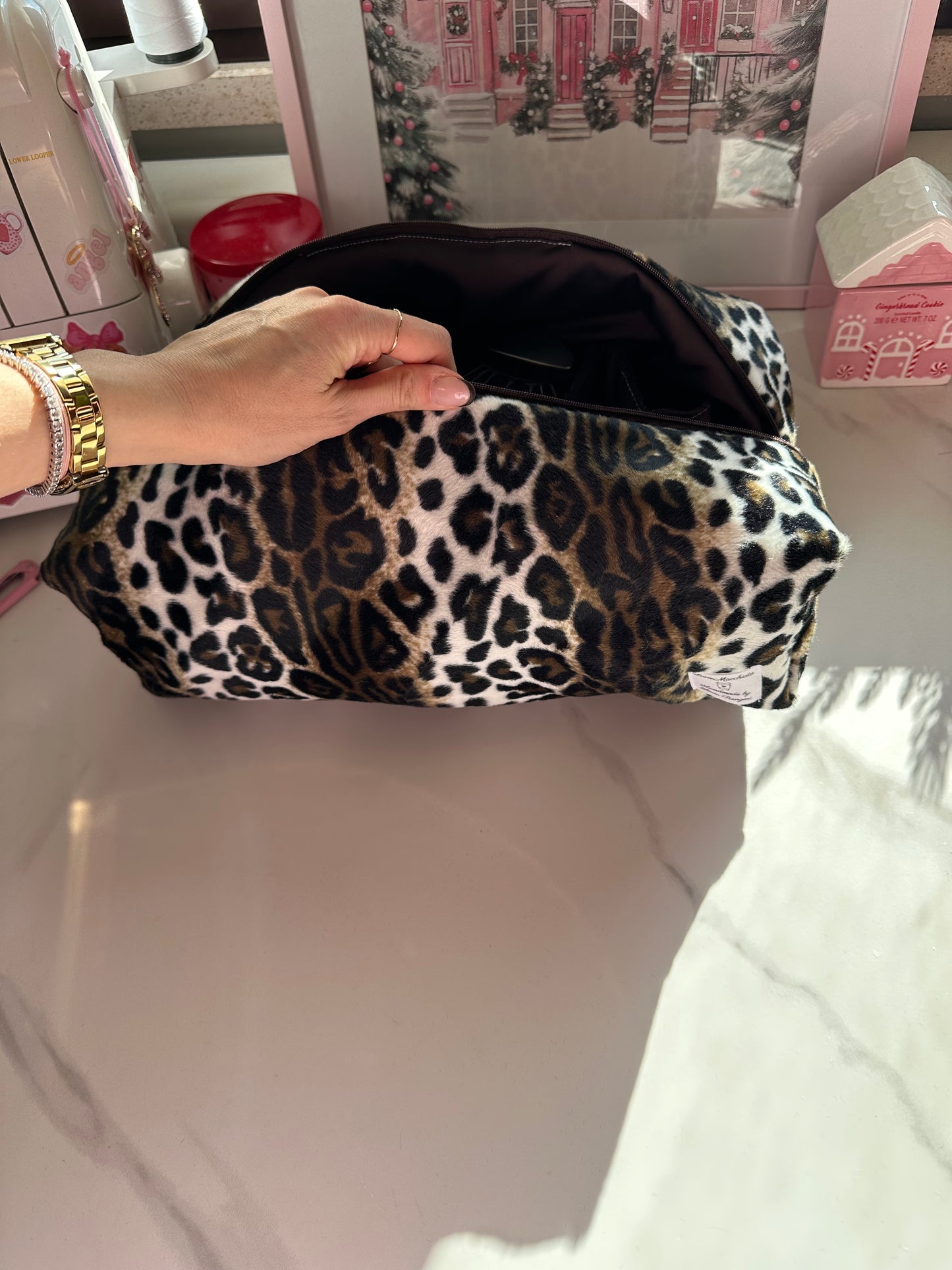 Porta dyson leopardato