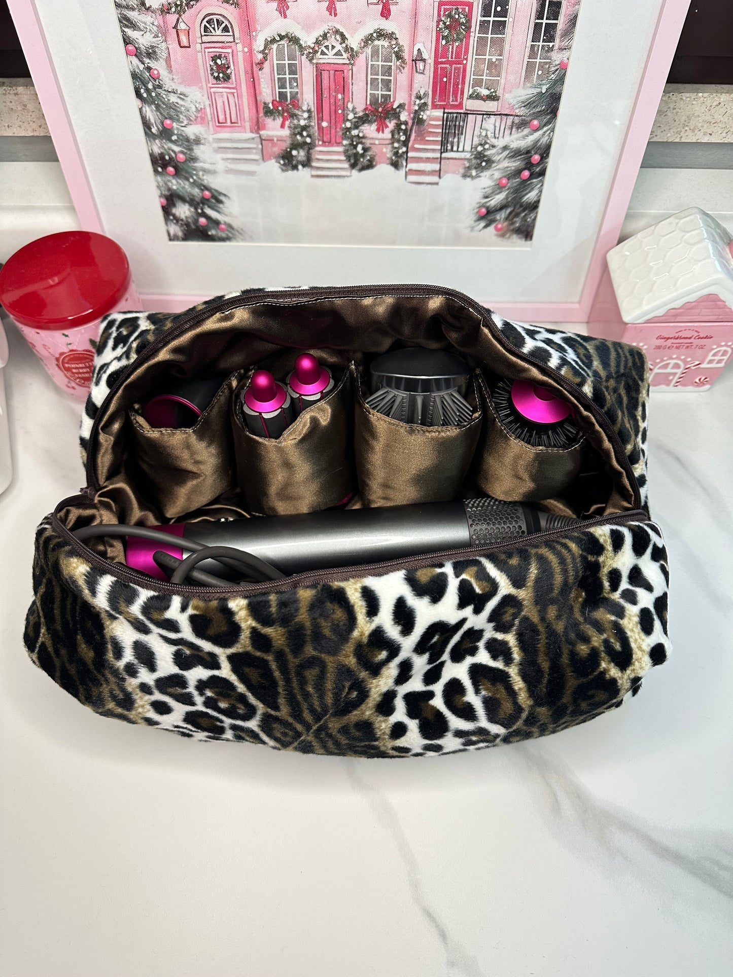 Porta dyson leopardato