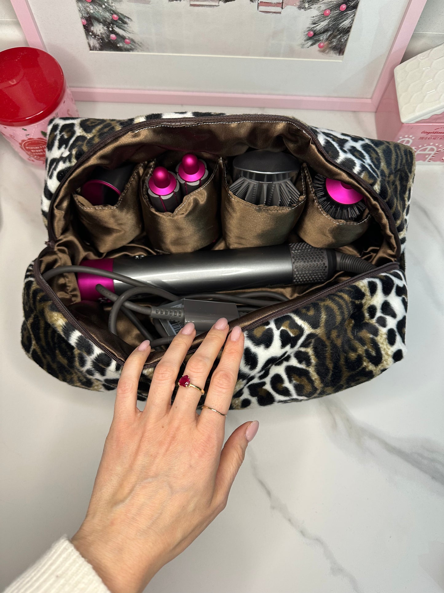 Porta dyson leopardato