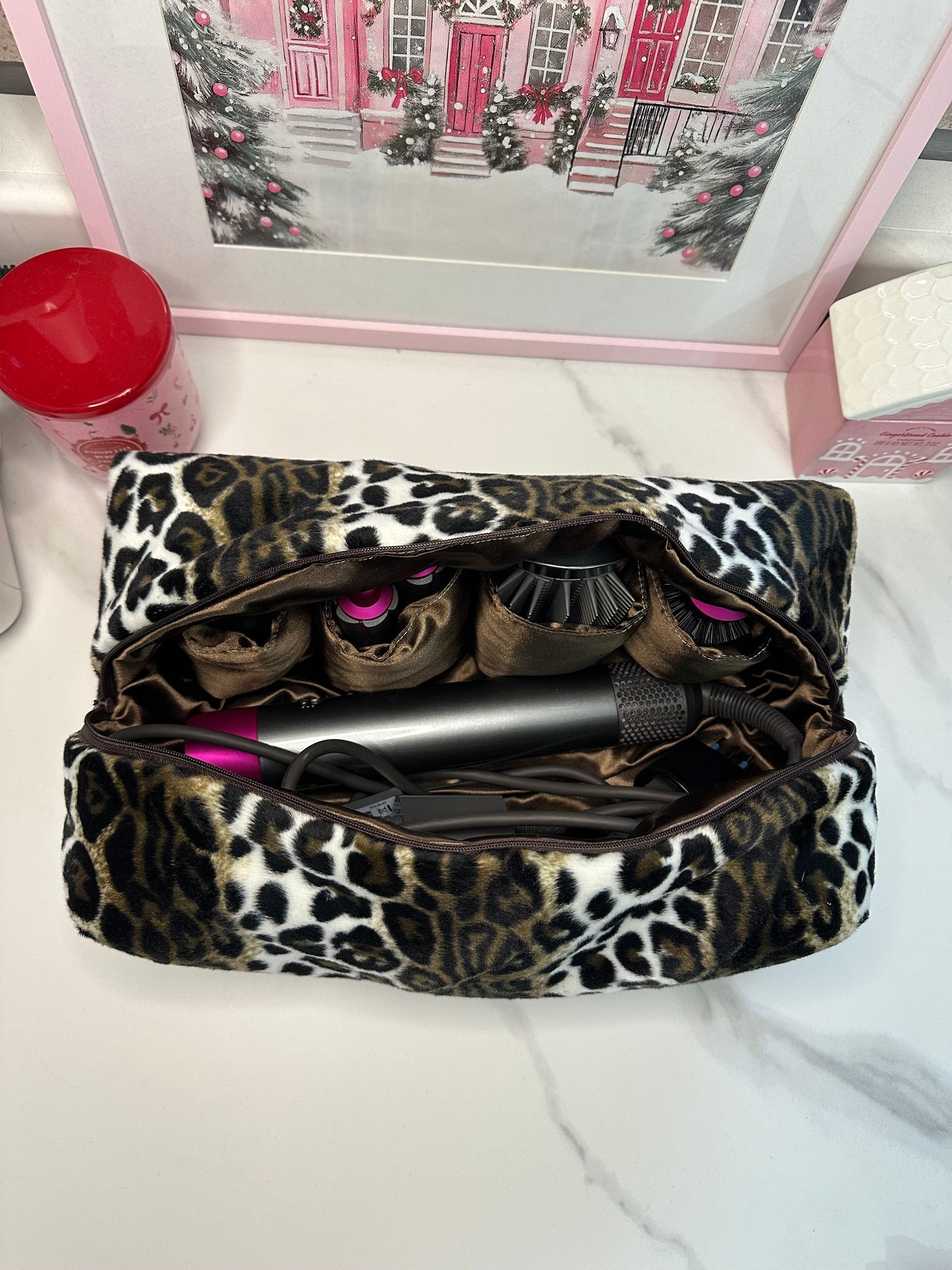 Porta dyson leopardato