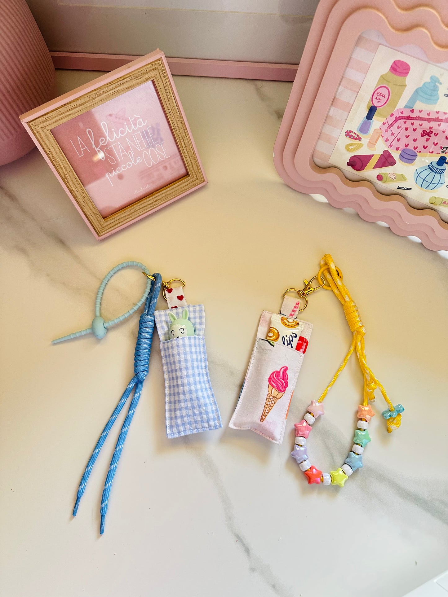 Porta lipbalm con charm