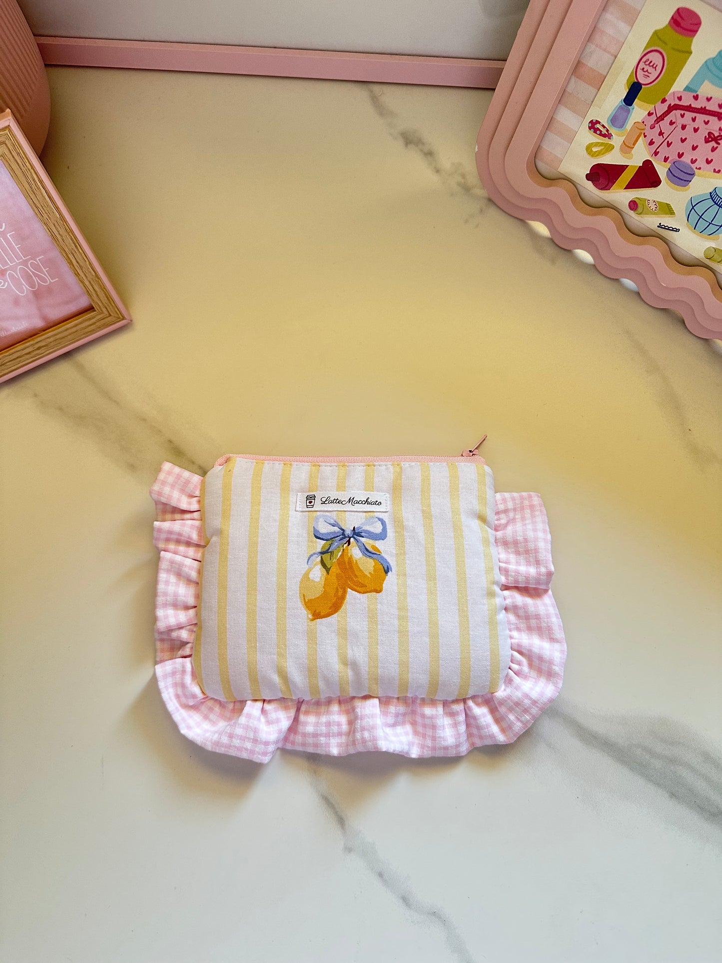 Pochette frappina limoncino rosa