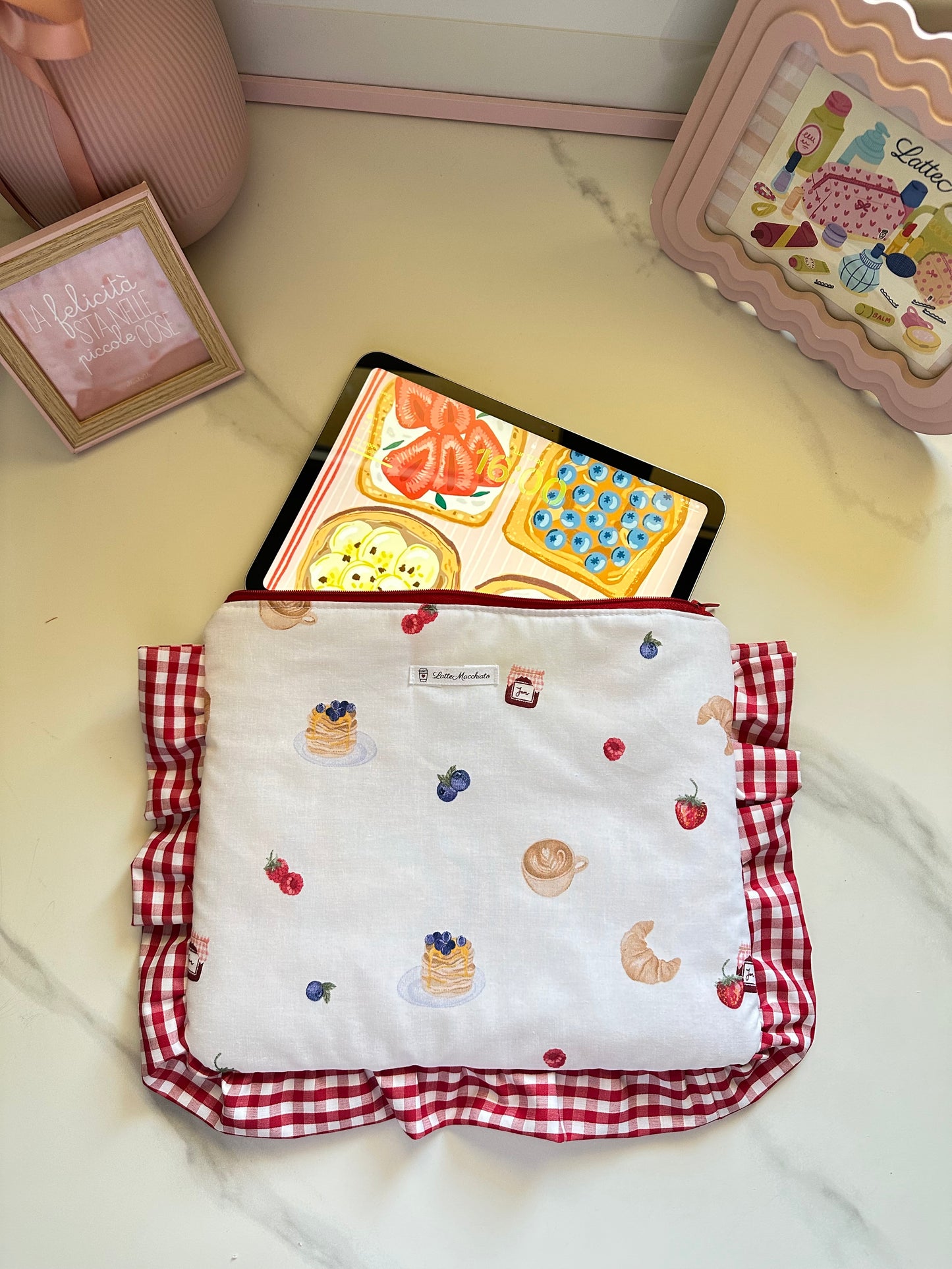 Porta iPad breakfast frappina