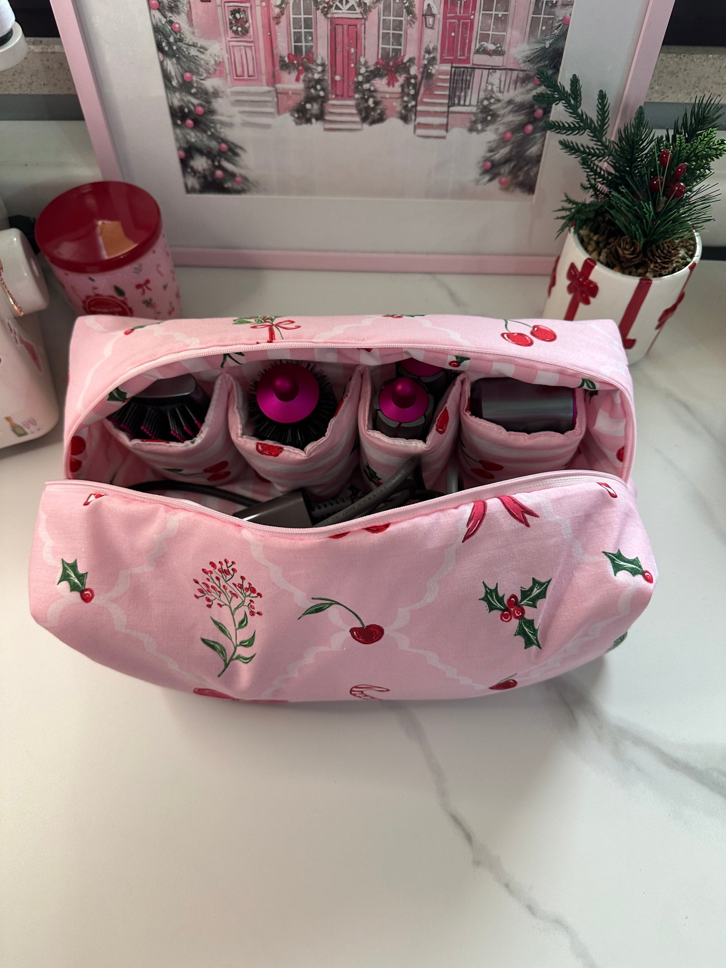 Porta dyson pink & red