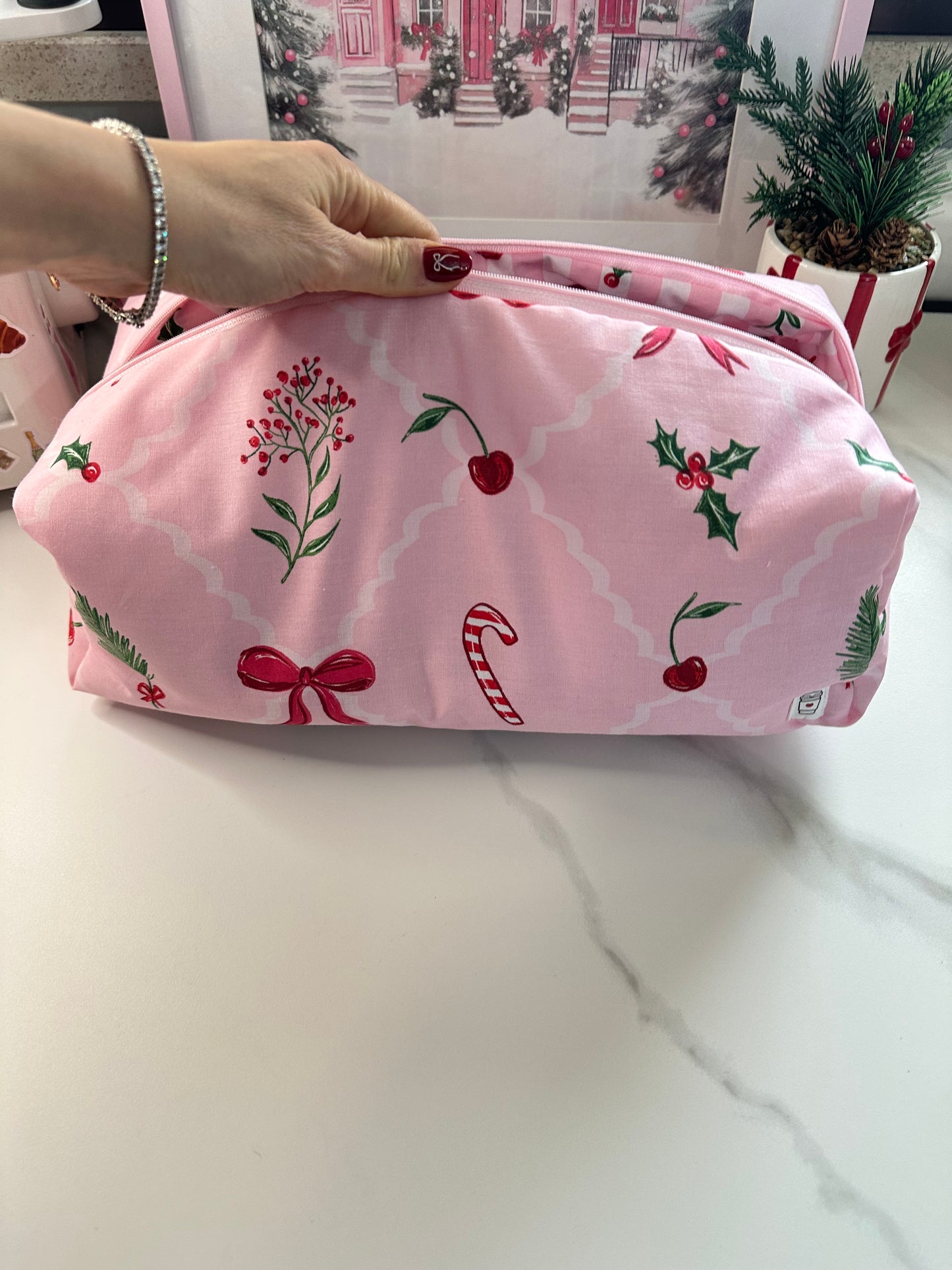 Porta dyson pink & red