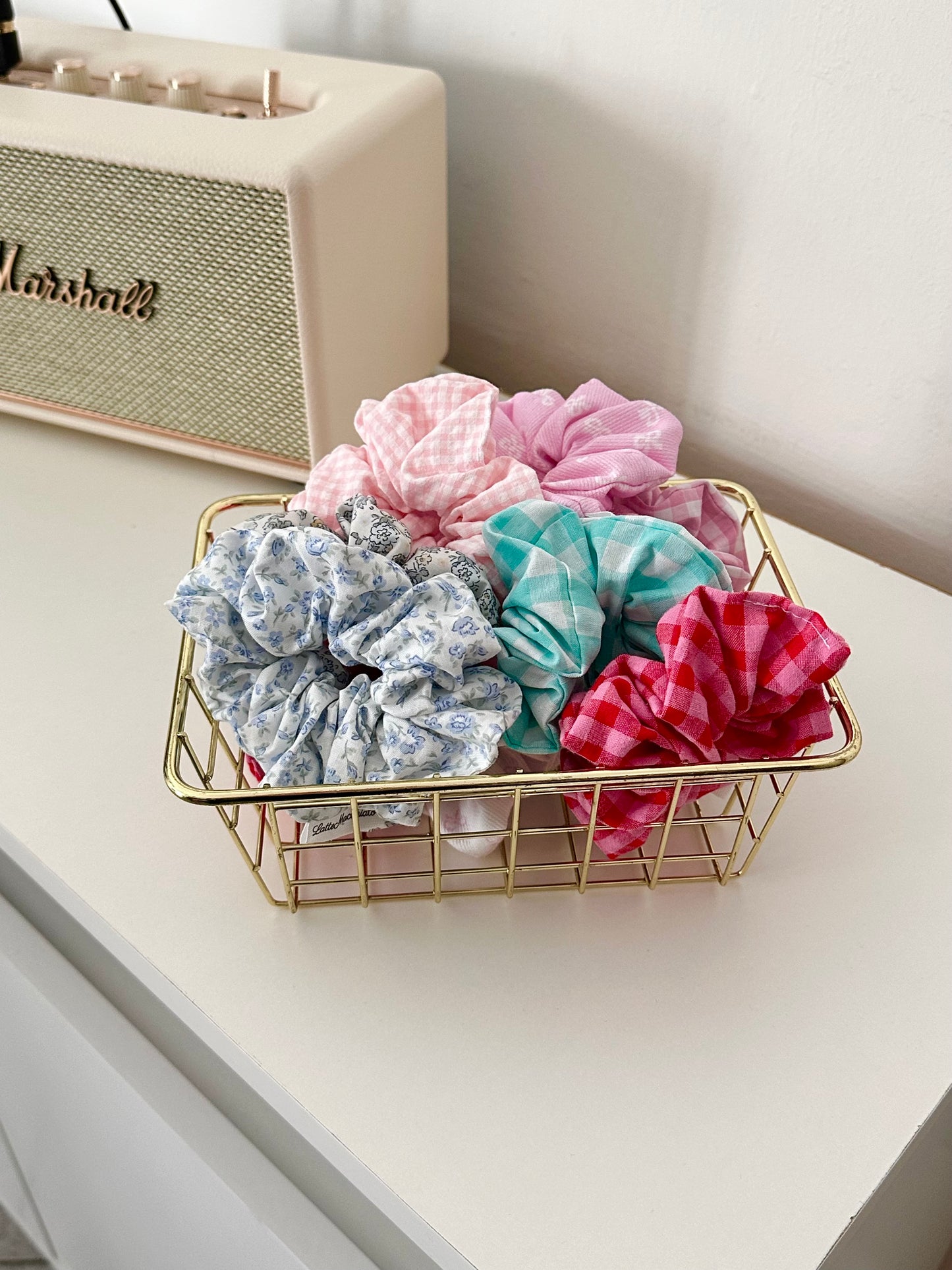 Scrunchie fiocchetti bianchi