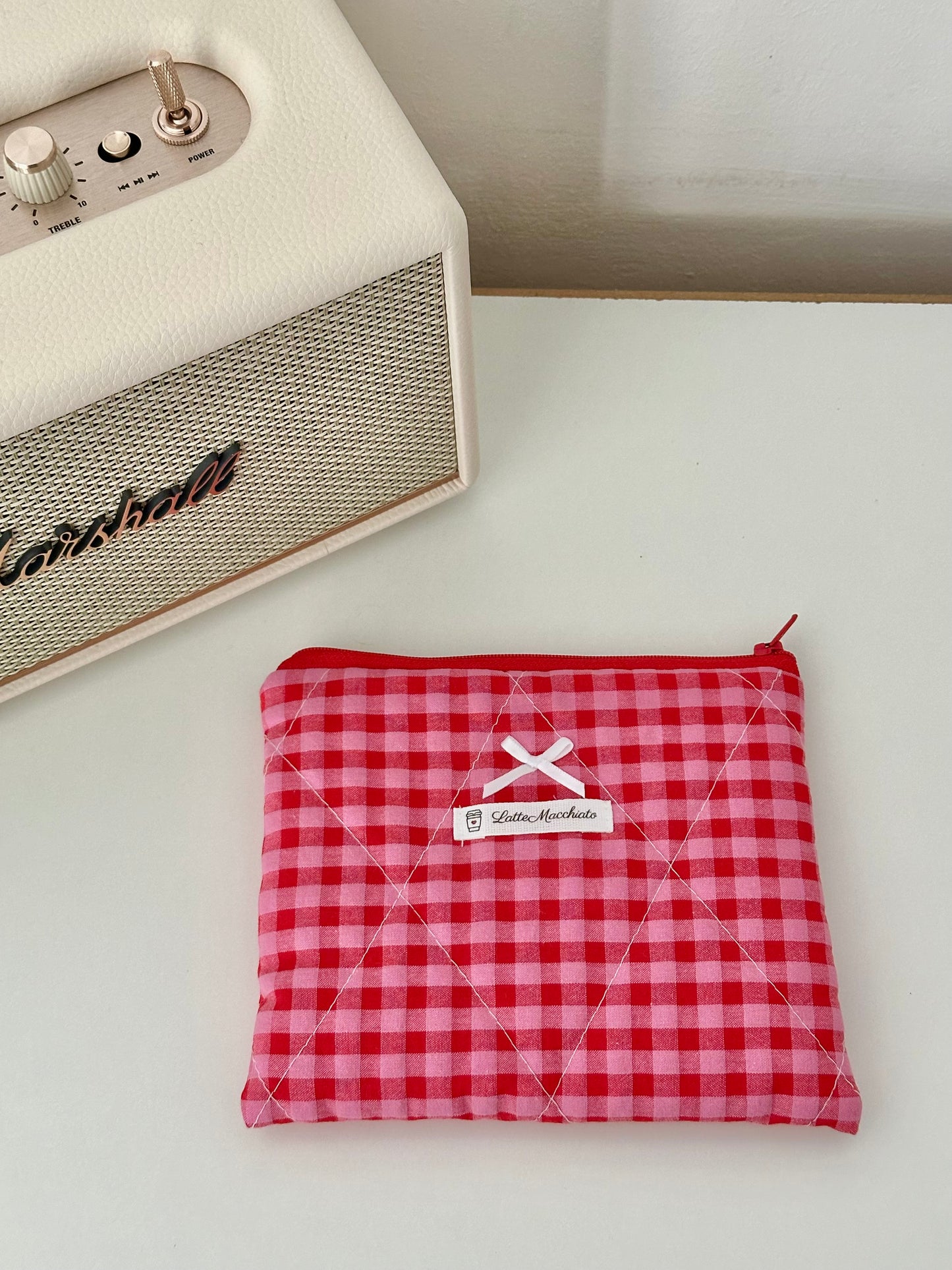Pochette flat gingham
