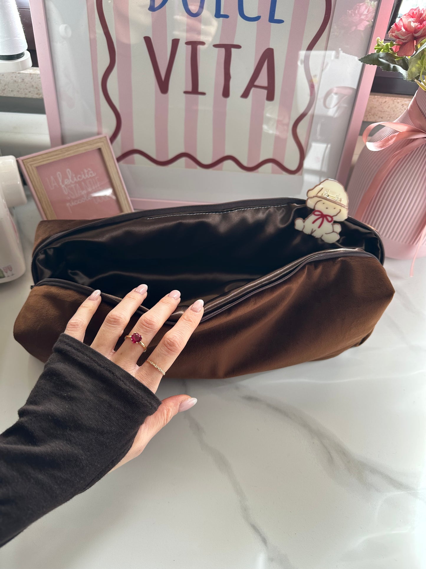 Porta piastra ghd/airstrait velluto