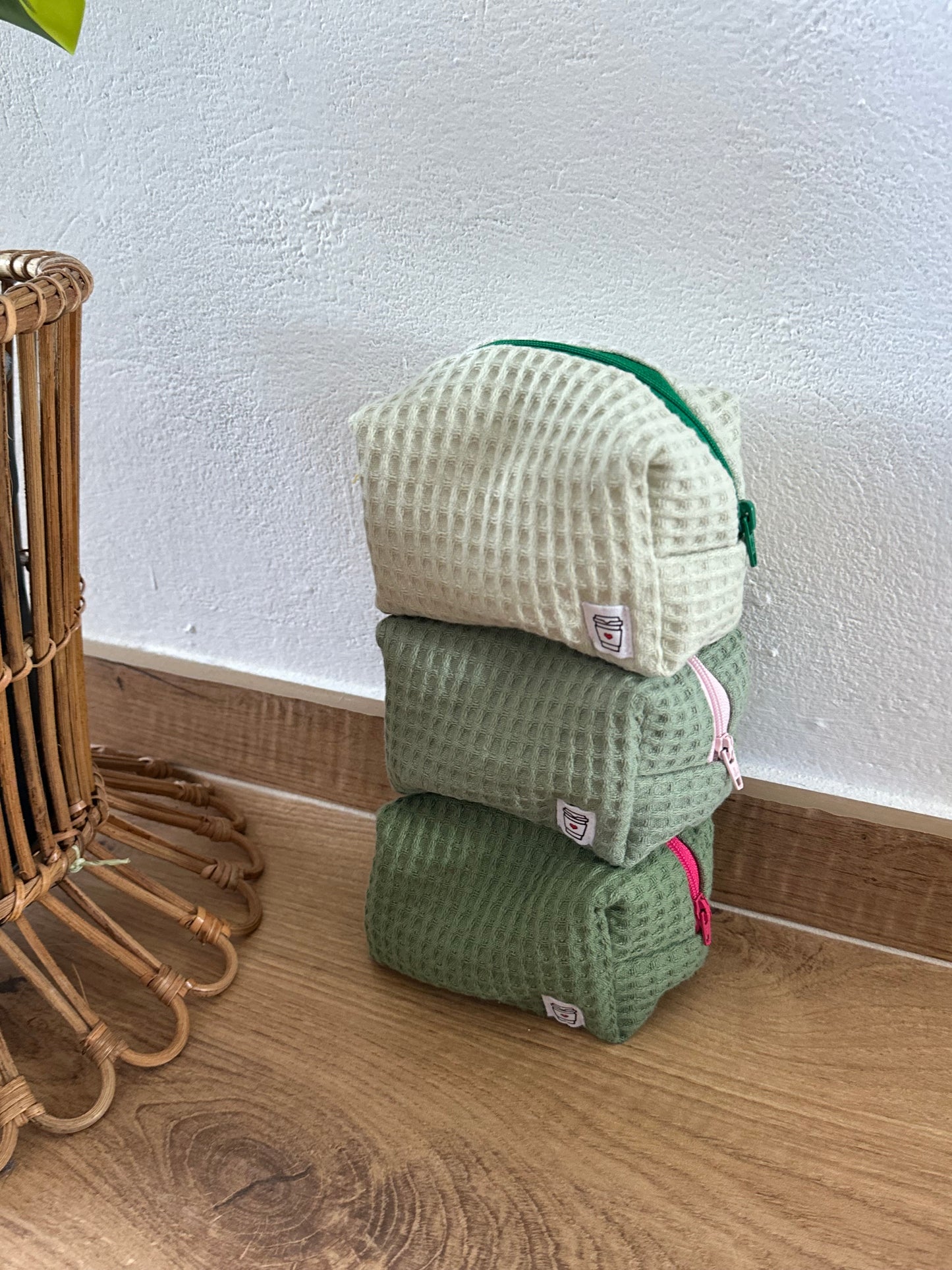 Beauty piccolo “waffle” verde militare