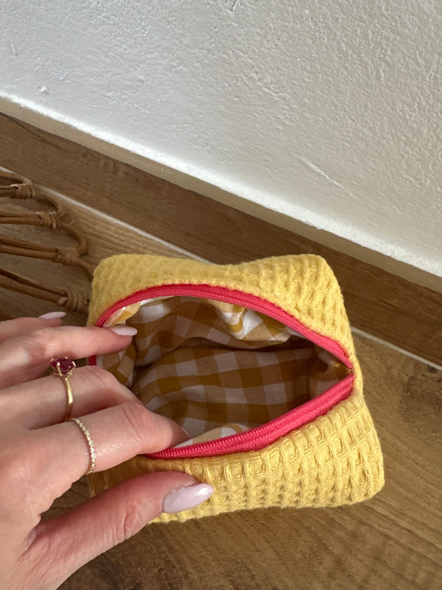 Beauty piccolo “waffle” giallo chiaro