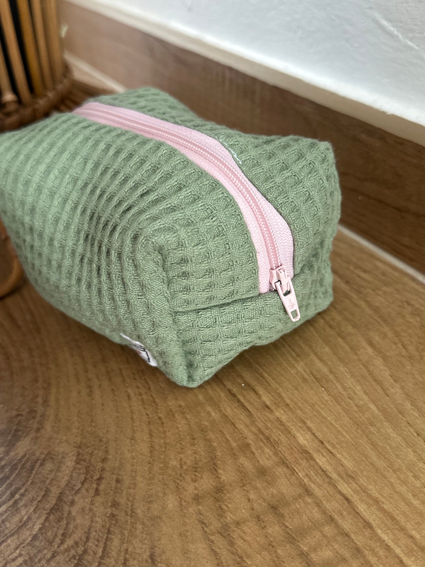 Beauty piccolo “waffle” verde oliva