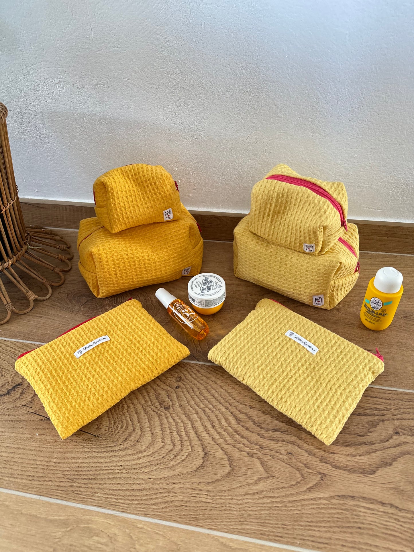 Beauty piccolo “waffle” giallo chiaro