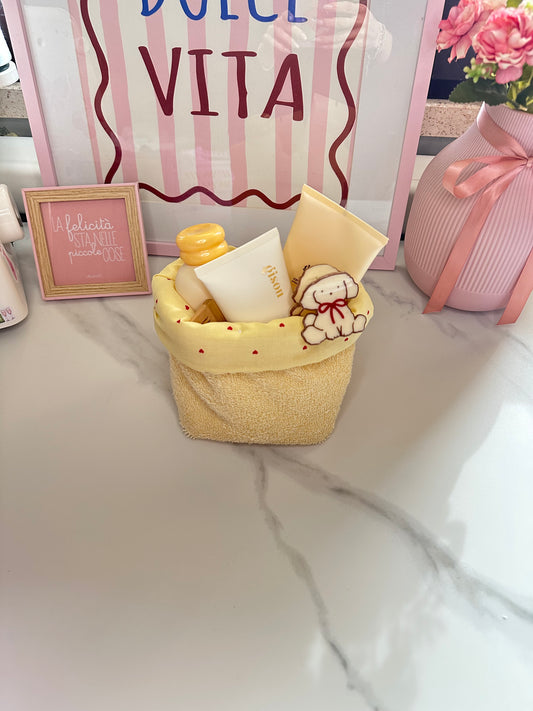 Cestina spugna giallo pastello