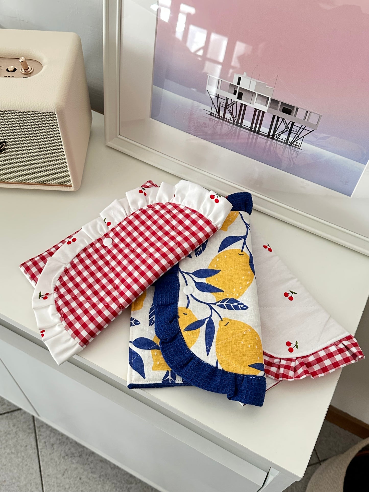 Pochette froufrou ciliegine