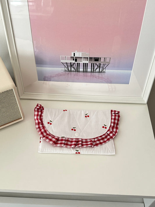 Pochette froufrou ciliegine