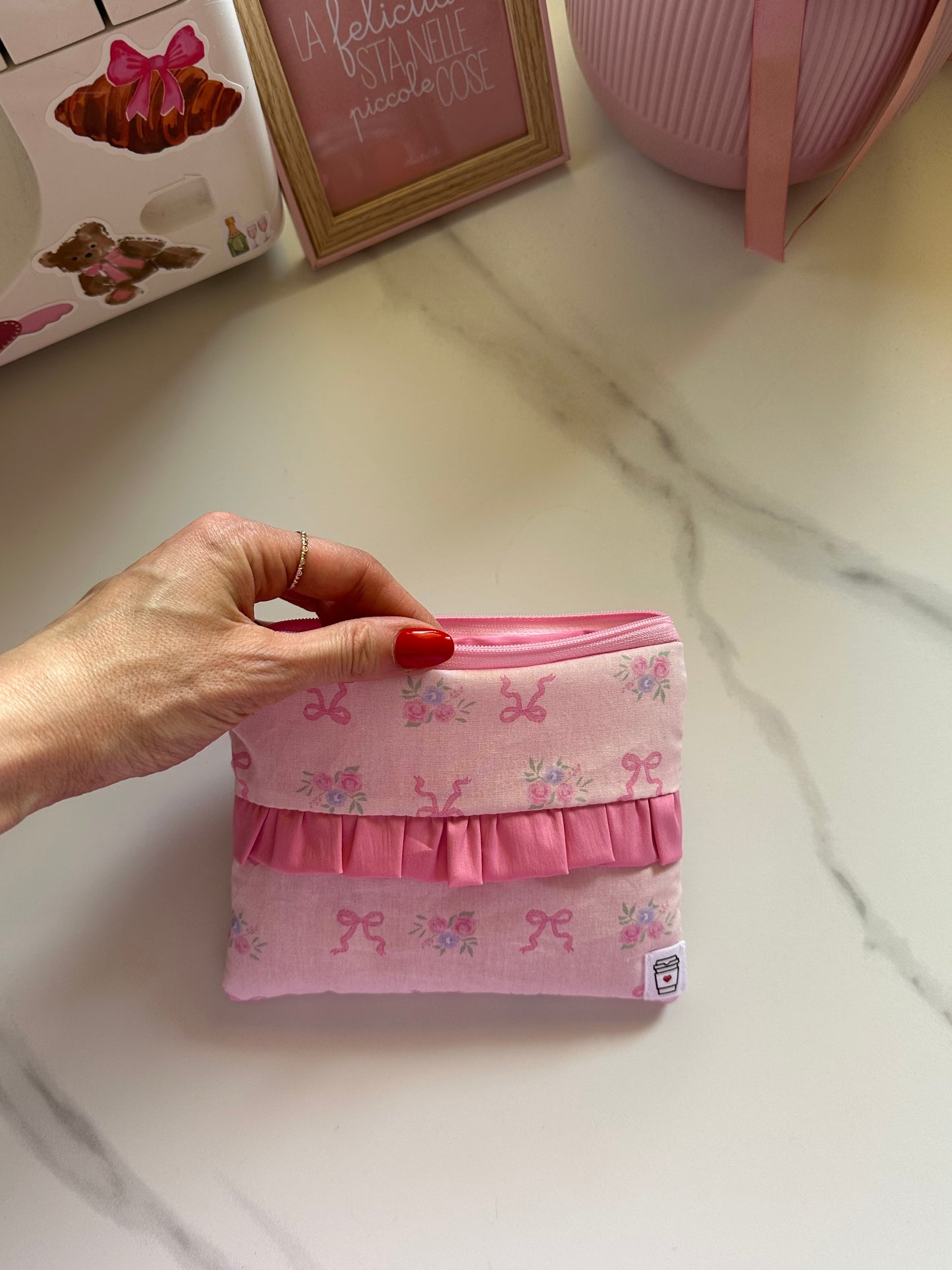 Mini Pochette flat ribbon