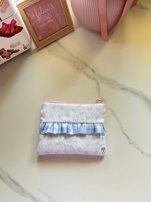 Mini Pochette flat frappé