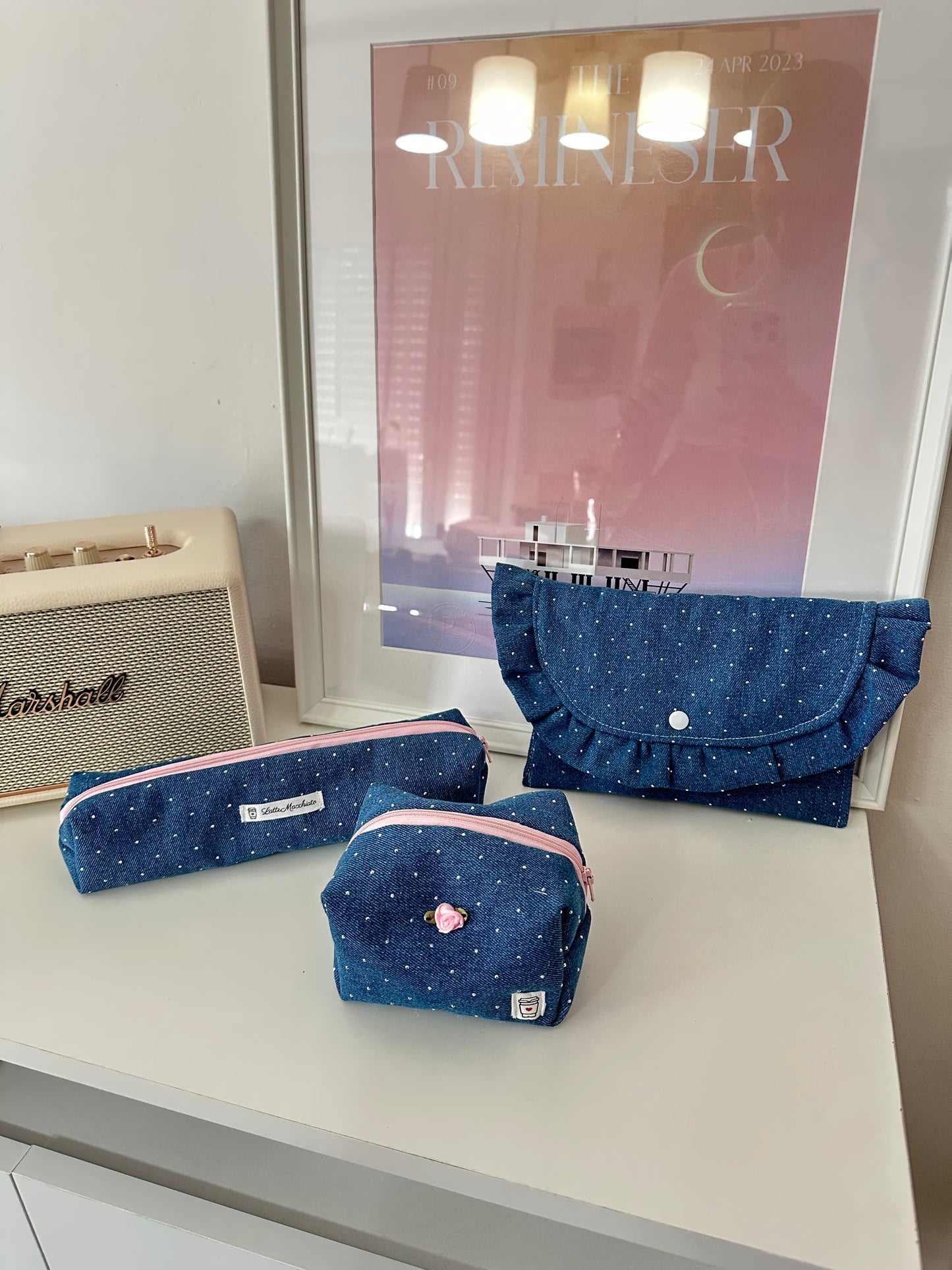 Astuccio jeans con brillantini