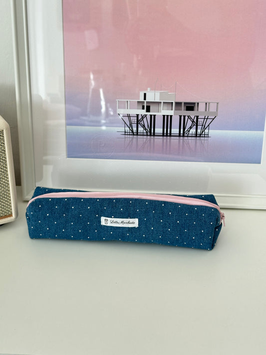 Astuccio jeans con brillantini