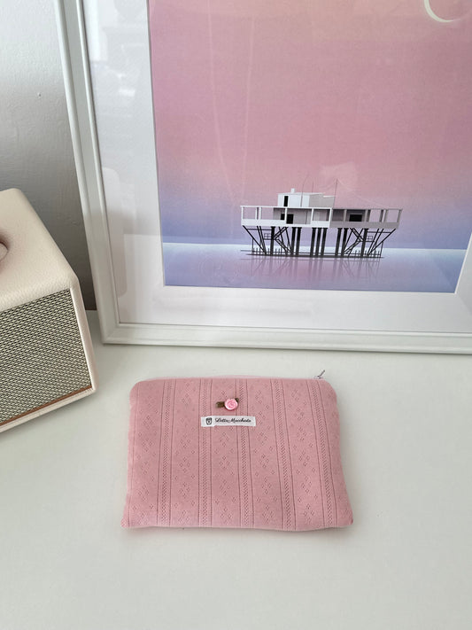 Pochette flat soft pink