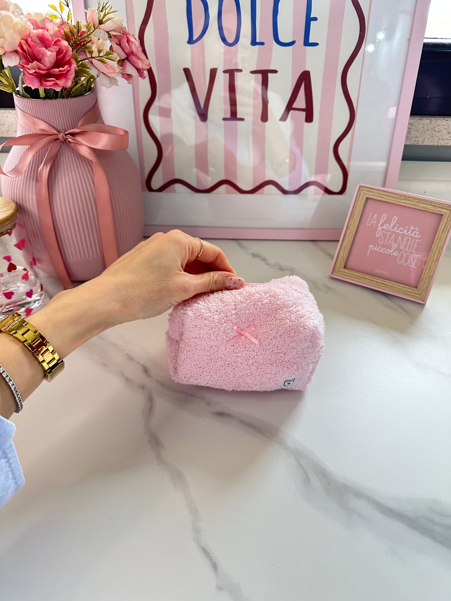 Beauty piccolo spugna rosa ballerina