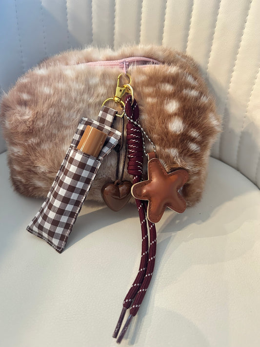 Porta lipbalm con charms