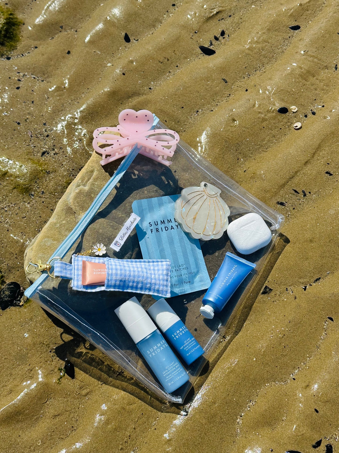 Pochette glassy sky blue