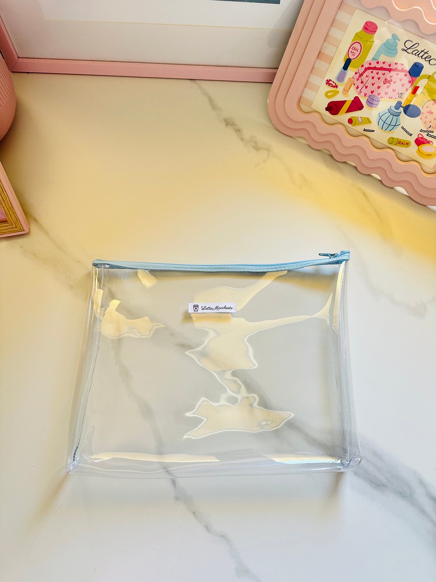 Pochette glassy sky blue
