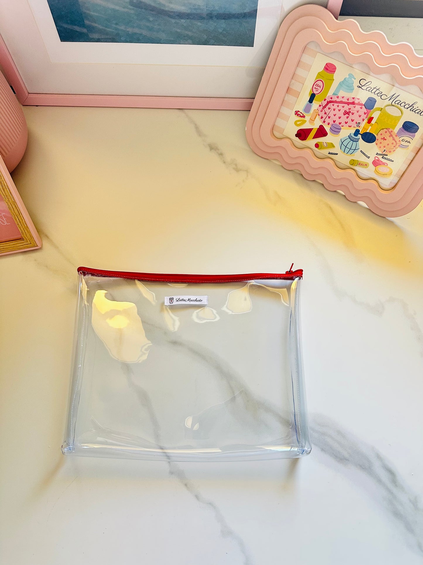 Pochette glassy red
