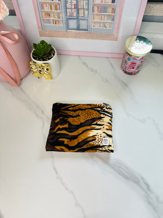 Pochette flat tigrata