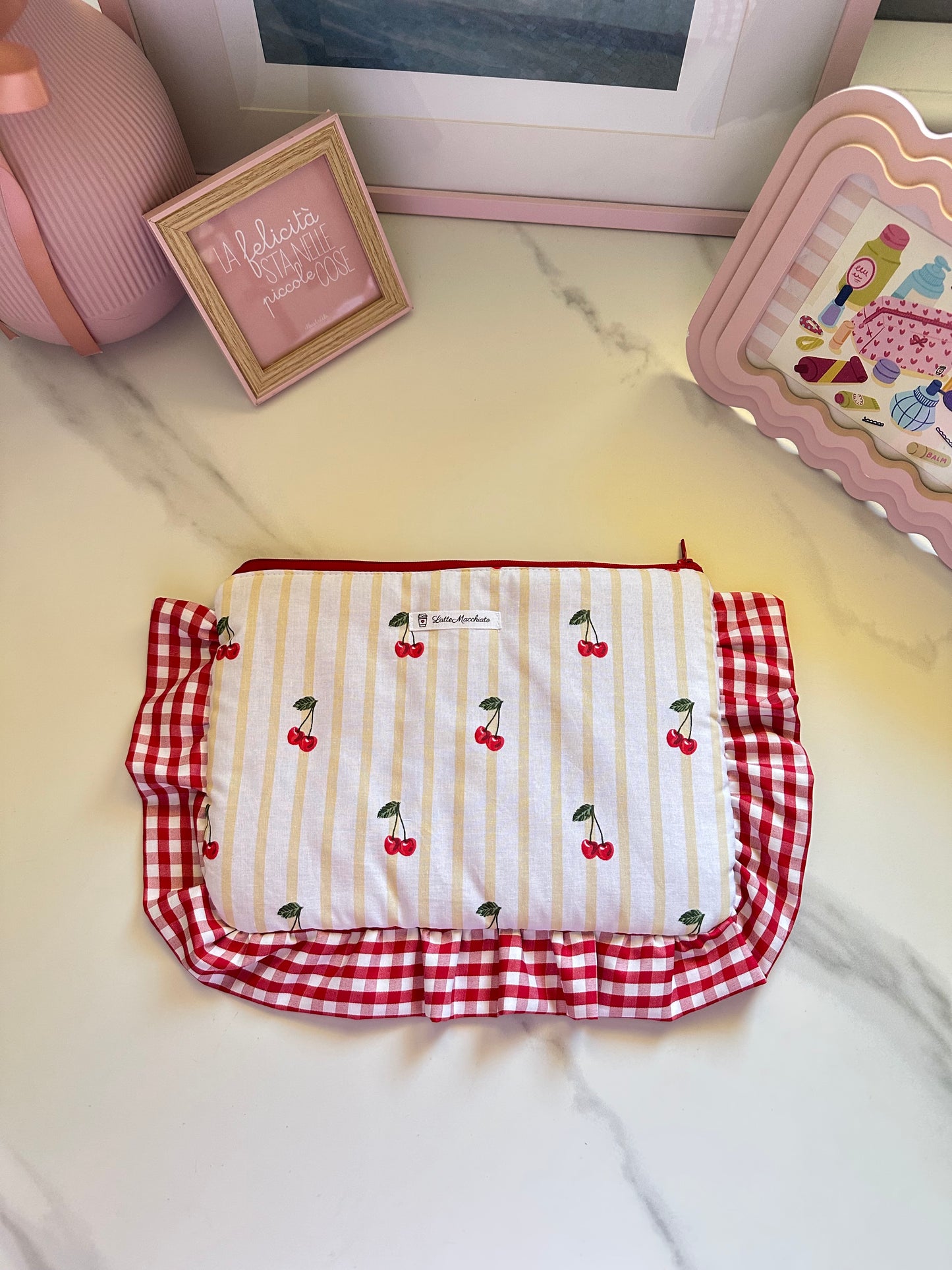 Pochette frappina ciliegine grande