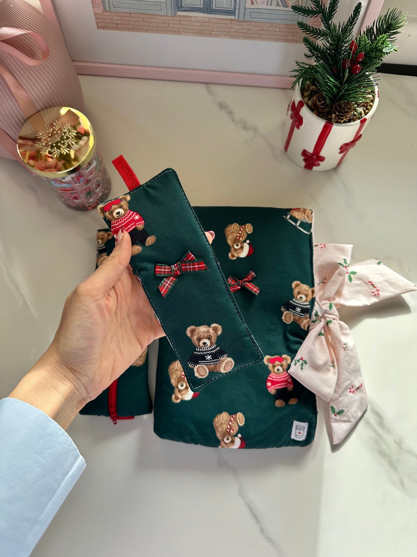 Set book lover orsetti natalizi